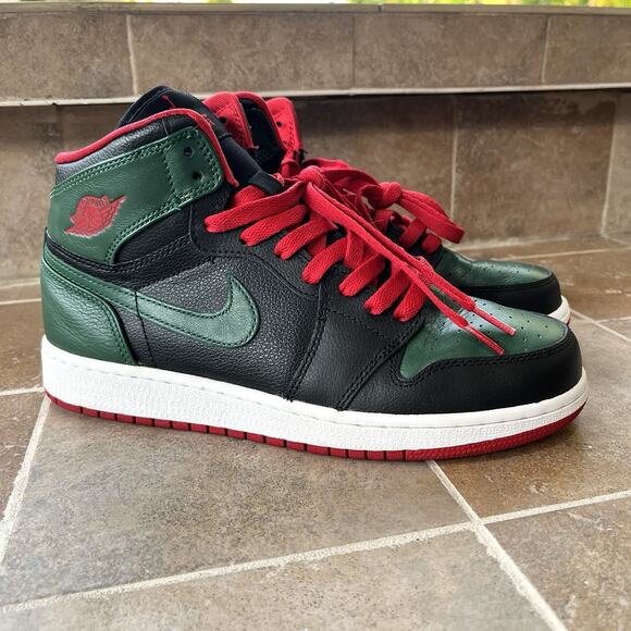 Gucci Other - Nike Air Jordan 1 Retro High OG 'GUCCI' 332558-025 Youth SZ: 7Y Green Used Nice